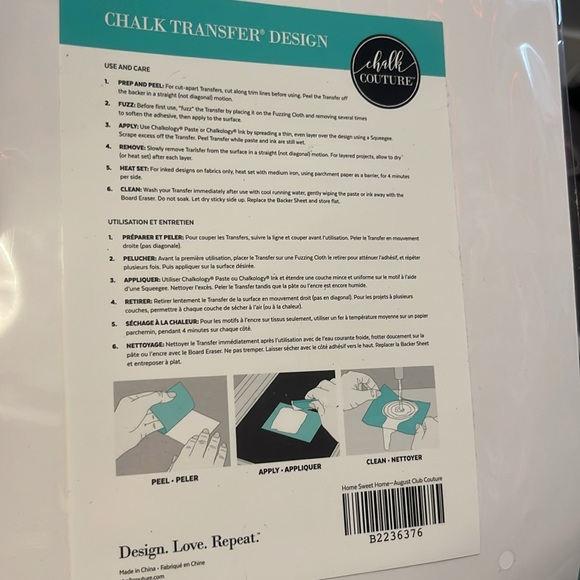 Chalk Couture Medium Transfers Bundle Or Singular 8.5x11 - Picture 8 of 8